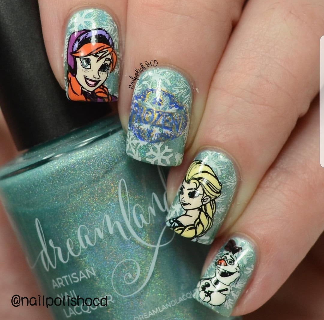 Frozen Nail Stamping Plate JL049