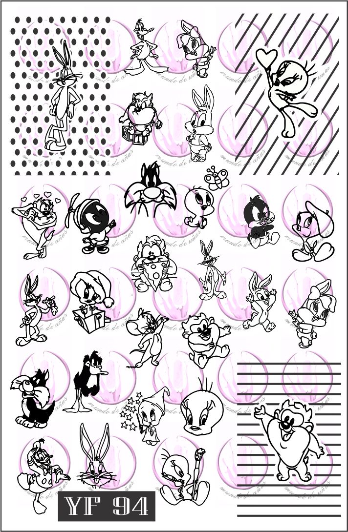 Looney Tunes 02 ✦ Nail Stamping Plate