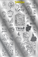 BEAUTY AND THE BEAST Stamping plate