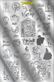 BEAUTY AND THE BEAST Stamping plate