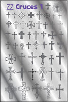 ZZ CRUCES - CROSS stamping plate