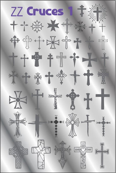 ZZ CRUCES - CROSS stamping plate