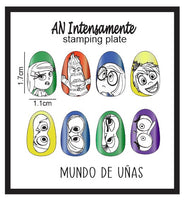 AN INTENSAMENTE - INSIDE OUT stamping plate