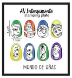 AN INTENSAMENTE - INSIDE OUT stamping plate