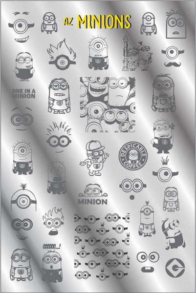 AZ MINIONS stamping plate