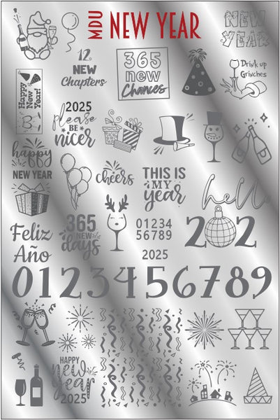 MDU NEW YEAR stamping plate