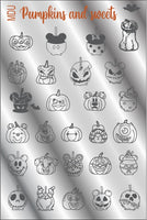 MDU PUMPKINS AND SWEETS stamping plate