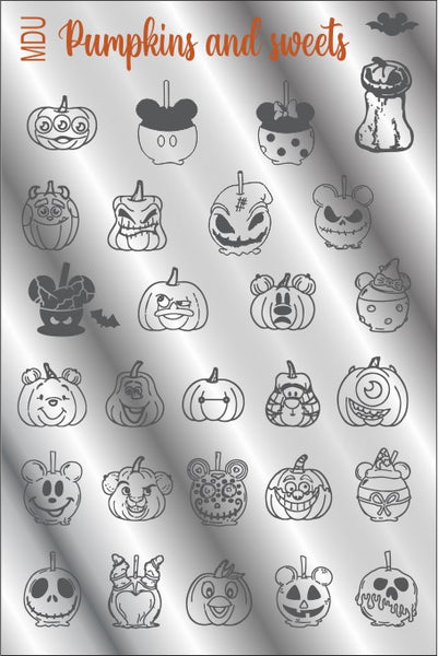 MDU PUMPKINS AND SWEETS stamping plate