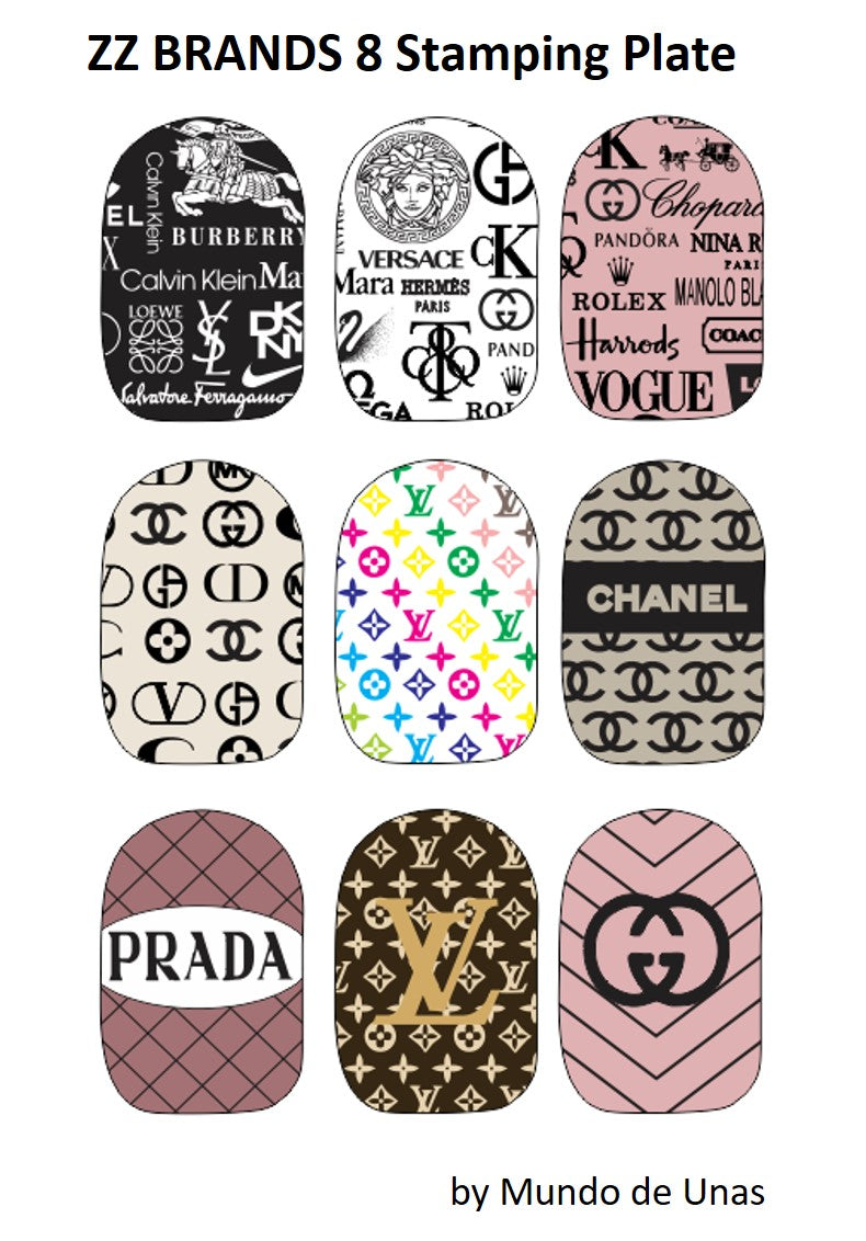 Brand logo stamping plates Louis Vuitton stamping Zz stamping plate from  Mundo de Unas 