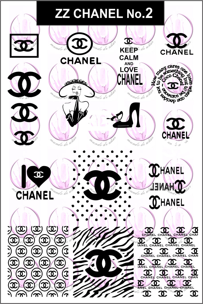 ZZ CHANEL No.2 Stamping plate – Mundo de Unas