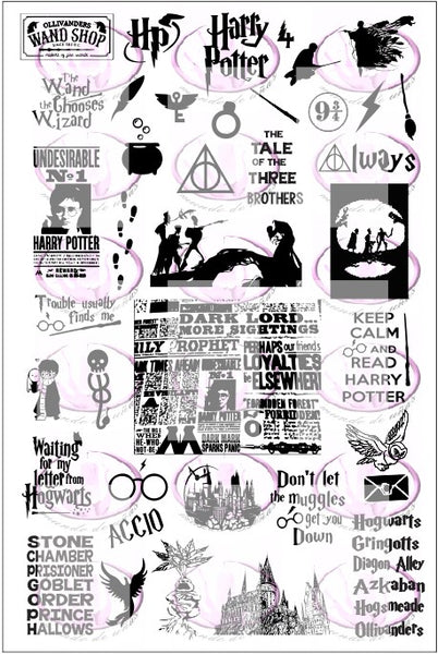 Harry Potter 4 Stamping plate – Mundo de Unas