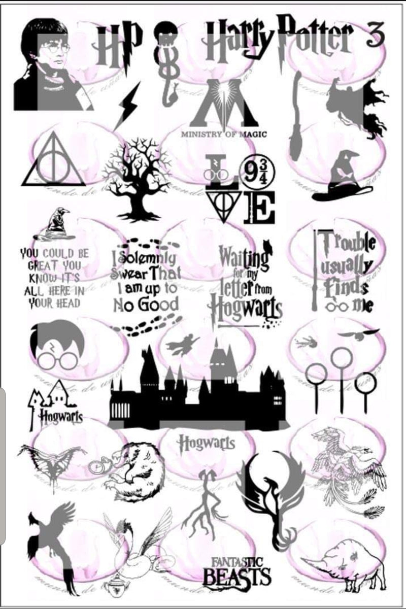 Harry Potter 3 Stamping plate – Mundo de Unas